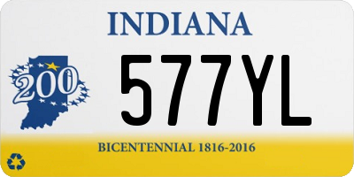 IN license plate 577YL