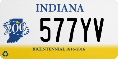 IN license plate 577YV