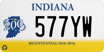 IN license plate 577YW