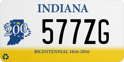 IN license plate 577ZG