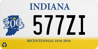 IN license plate 577ZI