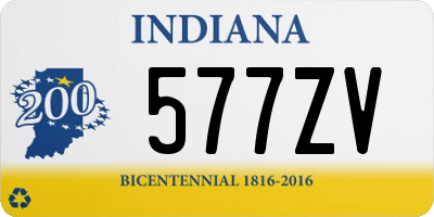 IN license plate 577ZV