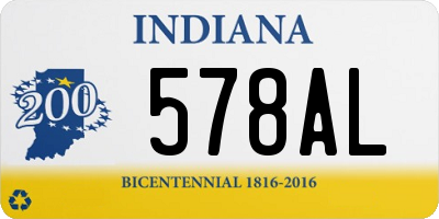 IN license plate 578AL