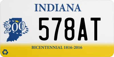 IN license plate 578AT