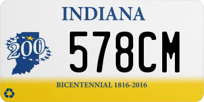 IN license plate 578CM