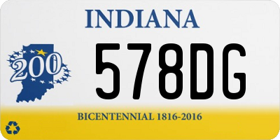 IN license plate 578DG