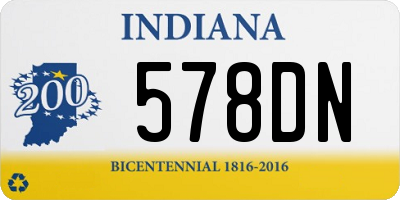 IN license plate 578DN