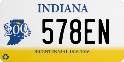 IN license plate 578EN