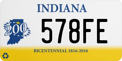 IN license plate 578FE