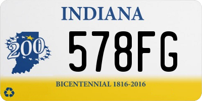 IN license plate 578FG