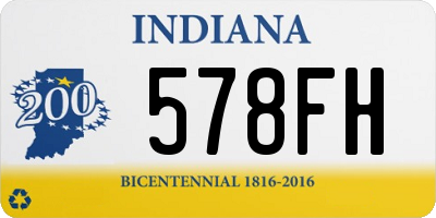 IN license plate 578FH