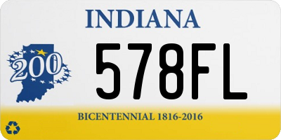 IN license plate 578FL