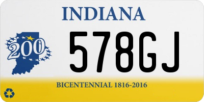 IN license plate 578GJ
