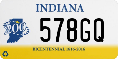 IN license plate 578GQ