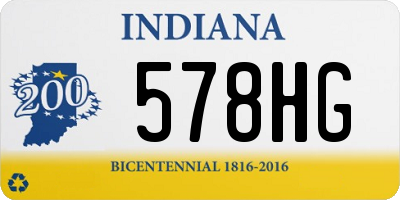 IN license plate 578HG