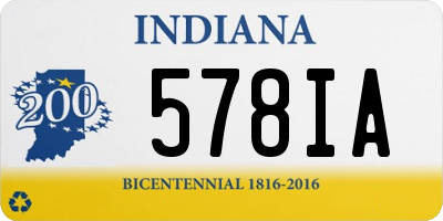 IN license plate 578IA