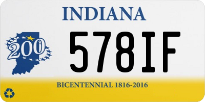 IN license plate 578IF