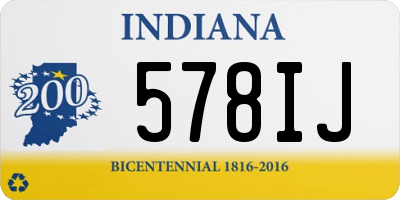 IN license plate 578IJ