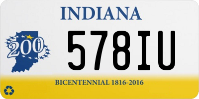 IN license plate 578IU