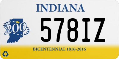 IN license plate 578IZ