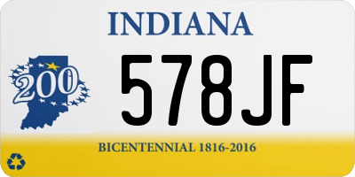 IN license plate 578JF