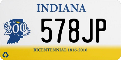 IN license plate 578JP