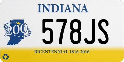 IN license plate 578JS