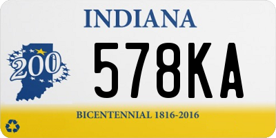 IN license plate 578KA