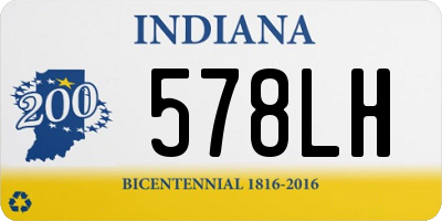 IN license plate 578LH