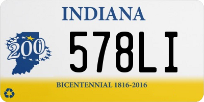 IN license plate 578LI