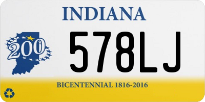 IN license plate 578LJ