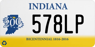 IN license plate 578LP