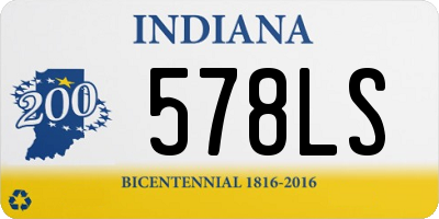 IN license plate 578LS