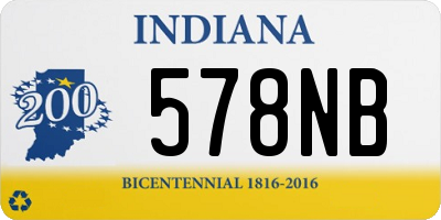 IN license plate 578NB