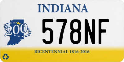 IN license plate 578NF