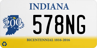 IN license plate 578NG