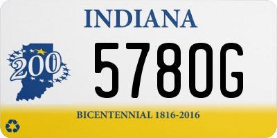 IN license plate 578OG