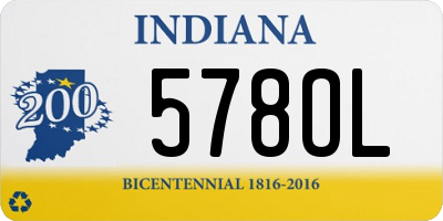 IN license plate 578OL