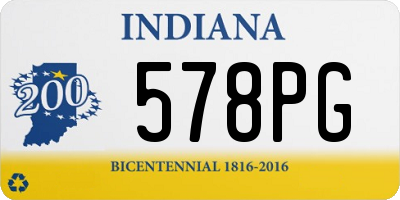 IN license plate 578PG