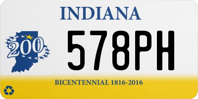 IN license plate 578PH