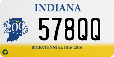 IN license plate 578QQ