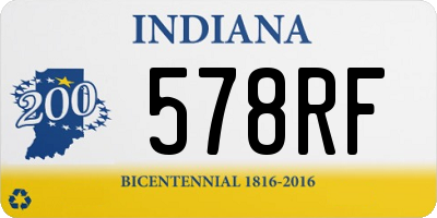 IN license plate 578RF