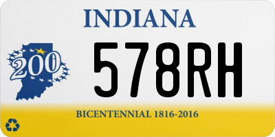 IN license plate 578RH