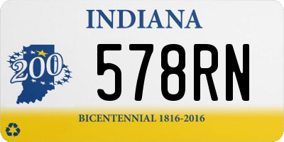 IN license plate 578RN