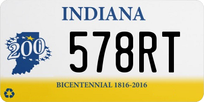 IN license plate 578RT