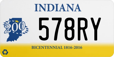 IN license plate 578RY