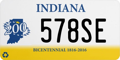 IN license plate 578SE