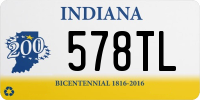 IN license plate 578TL