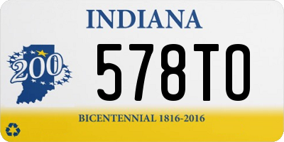 IN license plate 578TO