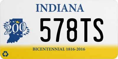 IN license plate 578TS